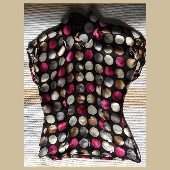 Boss. Silk blouse size 4. Button down
